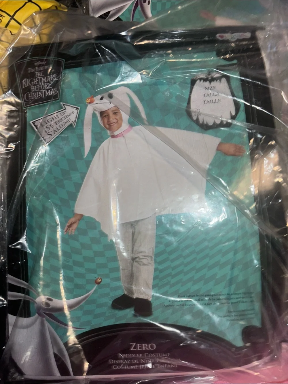 Nightmare Before Christmas NBC Zero Ghost Puppy Kids Costume - Picture 4 of 6